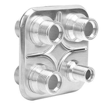 Imagem de aqxreight Montagem de Mangueira de Anteparo de Ar Condicionado de 4 Portas para Carro Substituição de Modificação Universal para Desempenho GM (Prata)