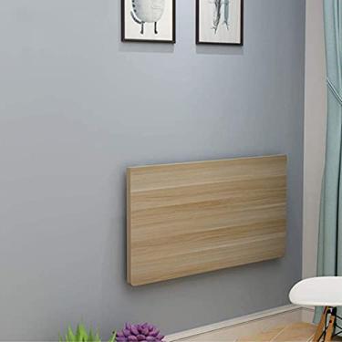 Imagem de Mesa dobrável, mesa de parede, mesa de jantar, mesa de estudo, mesa de estudo, mesa de folhas suspensas, mesa dobrável montada na parede, economiza espaço, 100 x 40 cm