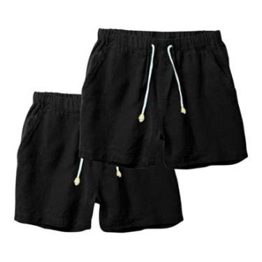 Imagem de Kit 2 Bermudas em Linho Masculina Short Versátel Leve e Moderno-Masculino