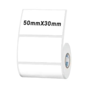 Imagem de Etiqueta Adesiva Térmica Branca Impermeável De 50mm Para Impressora De