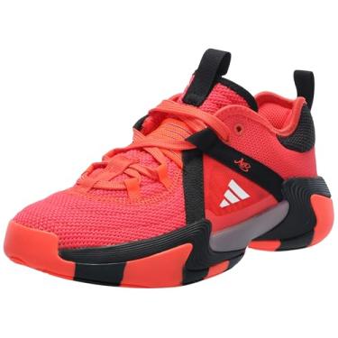 Imagem de adidas Tênis feminino Exhibit Select Mid, Vermelho brilhante/branco/vermelho solar, 35