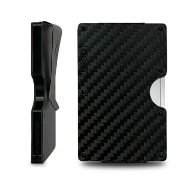 Imagem de Carteira fina RFID Centrum, várias cores, Preto escovado., Minimalista