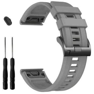 Imagem de EZMVZKU Pulseiras de 26 mm Easyfit para Garmin Fenix 8 AMOLED/8 Pro 51 mm/7X/7XPro Sapphire Solar Watchands de substituição para Fenix 6X/6X Pro/5X/5X Plus/Enduro 3/2/Quatix 8/epix Pro/Descent Mk3i