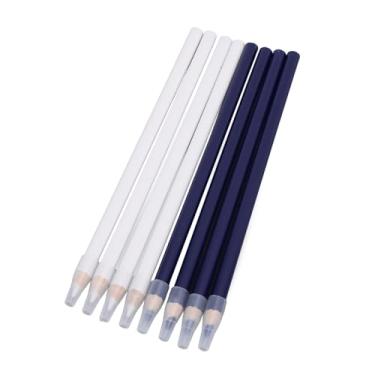 Imagem de GLOGLOW Lápis de Costura de 8 Unidades, Lápis de Marcação de Tecido Caneta de Giz para Alfaiates Marcas de Longa Duração Sem Poeira, Com Ponta Fina para Costureira Quilting Artesanato