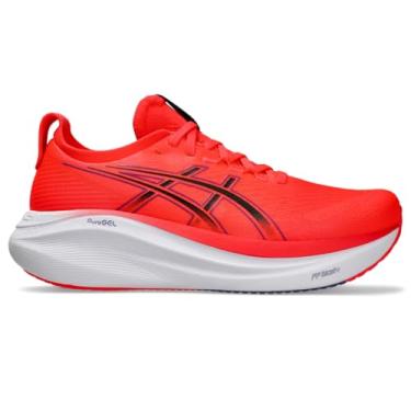 Imagem de ASICS Gel-Nimbus 27 Tênis masculino, Vermelho claro/preto, 41