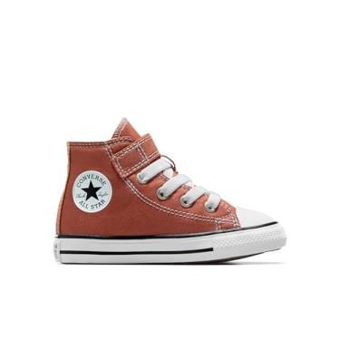 Imagem de Converse Tênis infantil unissex Chuck Taylor All Star 1v Hi, Resumindo, branco/preto, 22