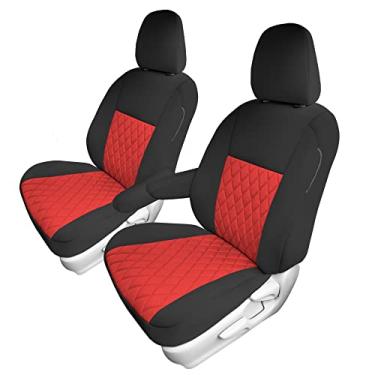 Imagem de FH Group Capas de assento de neoprene personalizadas para Toyota Sienna 2011-2020 com inserção Neosupreme resistente à água - Conjunto frontal CM5020RED-FRONT-AVC