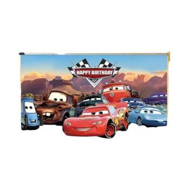 Imagem de Fundo Para Festa De Aniversário Infantil Disney Cars McQueen Decoração