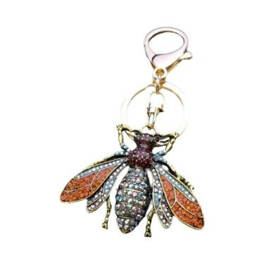 Imagem de Chaveiro De Urso De Cristal Colorido Em Liga Com Strass, Acessório De 