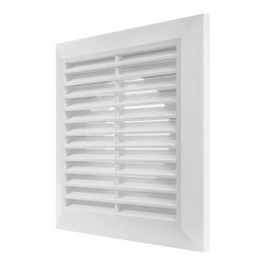 Imagem de Repa Market Tampa de saída de ar branca de 10 cm (abertura) - Ventilação de entrada de ar fresco de plástico para duto redondo - Capa de ventilação de registro com tela de malha - Registro de ar de