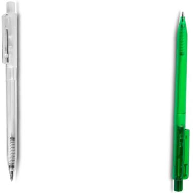 Imagem de Caneta Esferográfica em Metal, Preta Fosca, Retrátil, Grip Metálico, Ponta 0.7mm, Design Cilíndrico, 14cm, para Escrita Geral (Branco e Vermelho)