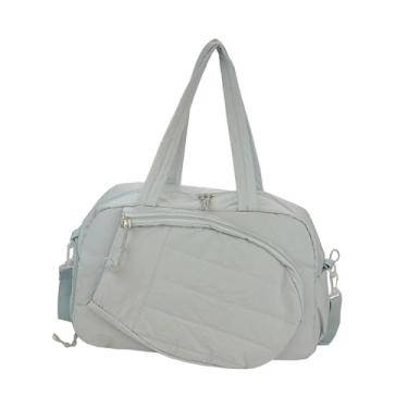 Imagem de Dynwave Bolsa de tênis tipo tote, bolsa esportiva de mão, fácil de acessar, portátil, para badminton e outras competições ao ar livre, Azul