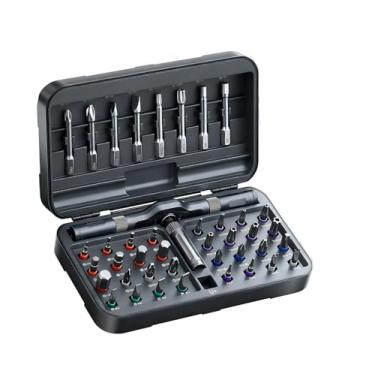 Imagem de Conjunto de chaves de fenda magnética 42 em 1, conjunto de chaves de fenda catraca DIY, chave de fenda multibrocas com estojo de armazenamento, kit de ferramentas de reparo compacto portátil para