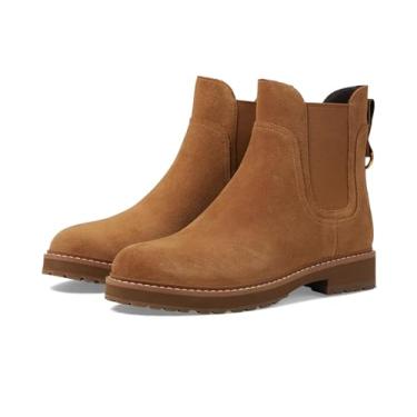 Imagem de Cole Haan Bota feminina Greenwich impermeável até o tornozelo, Camurça impermeável Golden Toffee, 5.5
