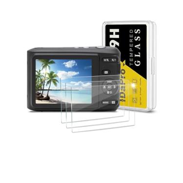 Imagem de iDaPro [3 peças de protetor de tela FZ45 para câmera Kodak Pixpro FZ45, vidro temperado, dureza 9H, antiarranhões, antibolhas