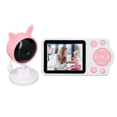 Imagem de TOPINCN Câmera Sem Fio do bebê, Monitor Video do bebê Sem Wifi Visão Noturna Tela Lcd Portátil Monitor da Câmera Sensor de Alarme (plugue americano)