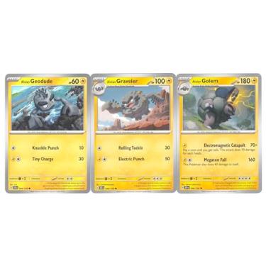 Imagem de Alolan Golem 046/159 – Journey Together – Pokemon Evolution 3 Card Lot