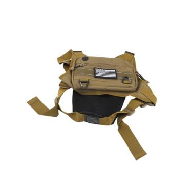 Imagem de Naroote Bolsa de Peito para Esportes Ao Ar Livre, Leve, Tecido Oxford, para Corrida, Caminhada, Ciclismo, Edc, Viagem, Pacote de Peito para Homens, Mulheres, Viagens, Pesca (Marrom)