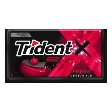Imagem de Chiclete Goma De Mascar Sabor Cereja Fresh Trident 8g