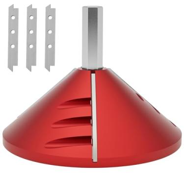 Imagem de Ferramenta de rebarbação de PVC interna e externa 2 em 1, ferramenta de chanfro de tubo de PVC, chanfrador alargador para tubos CPVC/ABS/PP/PE (OD 2,3 cm-9,9 cm, ID 1,9 cm-8,9 cm) - Serve para