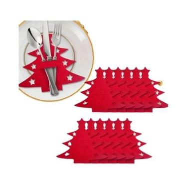 Imagem de Conjunto De Sousplat Para Árvore De Natal 12 Peças Em Feltro Para Deco