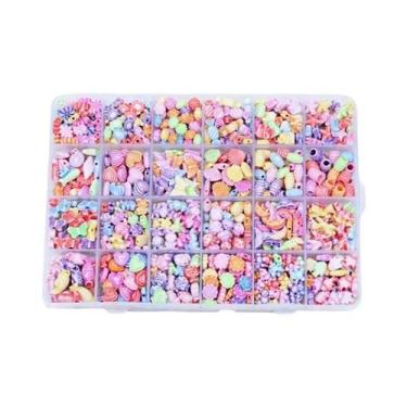 Imagem de Conjunto De Joias DIY Para Meninas Com Miçangas, Pulseira, Colar, Brin