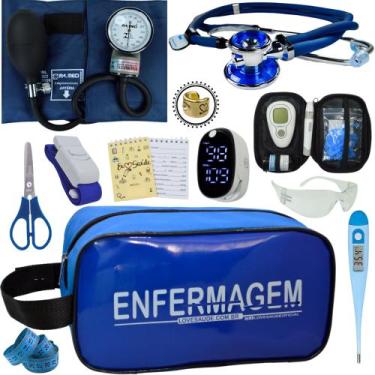 Imagem de Kit Enfermagem Aparelho Pressão Esteto Frete Grátis Promocao - Love Sa