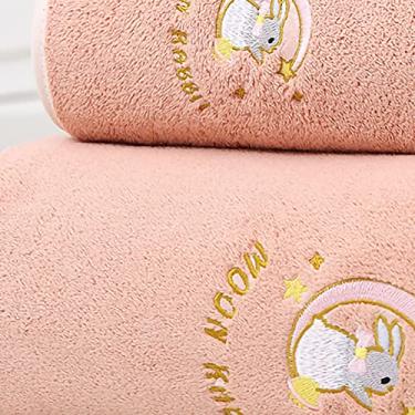 Imagem de Mingzhe Toalha de Banho Espessa Absorvente de lã para Casa, Praia, Academia, Piscina (34 * 76)