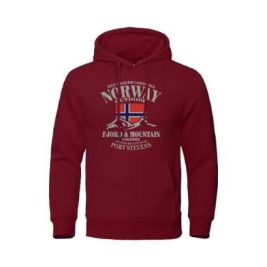 Imagem de Moletom Casual Oversize Para Homens E Mulheres, Moda Norueguesa Fjord,