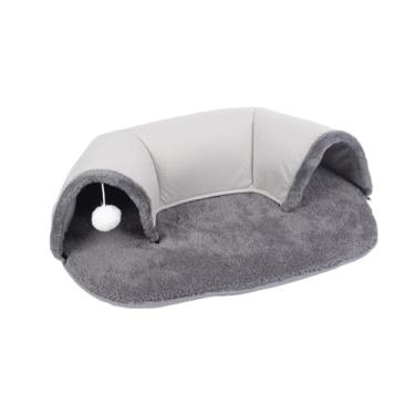Imagem de MFMEXUL Cama Túnel para Gatos com Tapete Removível para Exercícios. Leve.
