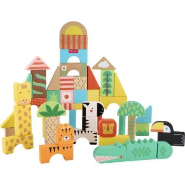 Imagem de Fisher Price Wood Blocos de Selva 50 Peças de Madeira