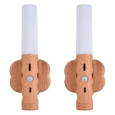 Imagem de Luz de Noite com Sensor Movimento LED 3 em 1 Parede Magnética Lanterna Recarregável Lâmpada Mesa Bateria Longa Duração para Uso Corredor Escadas Campi