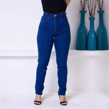 Imagem de Calça Jeans Premium Feminina Com a Barra Reta Destroyer de Bolso Forro
