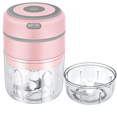 Imagem de Apressador de Alho Eletrônico Gadget Processador Alimentos para Carregamento USB Uso Diário em Casa Fácil Usar e Prático