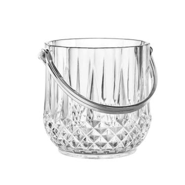 Imagem de Recipiente de gelo balde de gelo acrílico com alça champanhe transparente para bar festa restaurante vinho cerveja champanhe balde