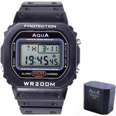 Imagem de Relógio de Pulso Masculino Digital Aqua GP-519 WR200M G Sport  a Prova
