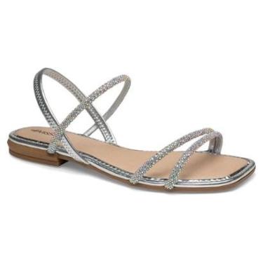 Imagem de Sandália Feminina Mississipi Rasteira Enfeite Brilho J0664-Feminino