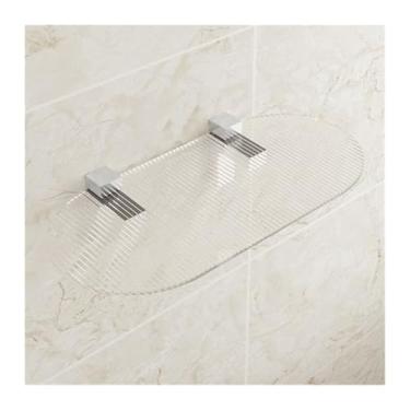 Imagem de Prateleiras flutuantes de acrílico para parede, prateleira de exibição de acrílico transparente, decoração de parede e prateleira de armazenamento para sala de estar, banheiro, quarto, cozinha