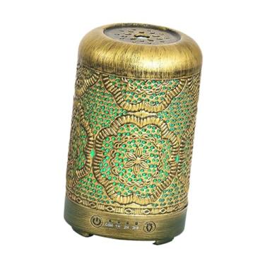 Imagem de MotiveTech Difusor de fragrâncias para casa, difusor de óleos essenciais com 7 cores de luzes LED e 4 temporizadores, 100ml, ideal para escritórios, Ouro Bronze