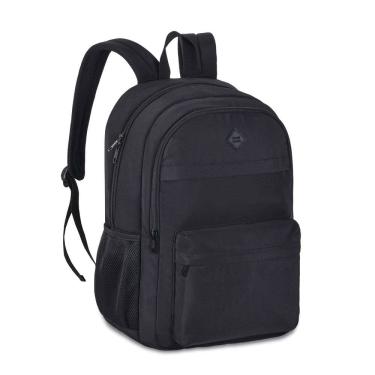 Imagem de Mochila Juvenil Masculina 3 Divisórias Soft Preta CG24600 - Clio