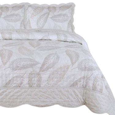 Imagem de Cama Posta Queen Arielle 300 Fio Colcha Luxo 100% Algodao