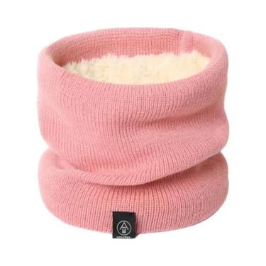 Imagem de Cachecol Unissex De Inverno Quente, Protetor De Pescoço Macio De Tricô