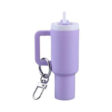 Imagem de Mini Copo Tumbler Chaveiro Porta-Batom Hidratante Pingente Para Bolsa 