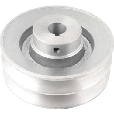 Imagem de Polia Alumínio 2 Canais Perfil B 120mm com Furo 3/4" Vonder