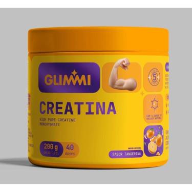 Imagem de Creatina Monohidratada Tangerina  200g – 100 Pura com Aroma, Cor e Adoçante Natural – Glimmi-Unissex