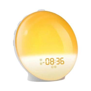 Imagem de Despertador Com Luz Para Dorminhocos Profundos, Rádio FM, Luz Noturna 