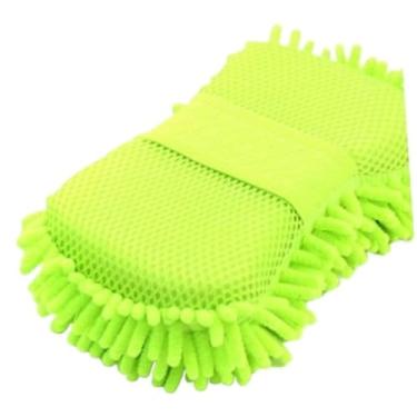 Imagem de Esponja Com Pegador Para Carros Luva Microfibra Para Lavar Limpeza Acessorio(1)