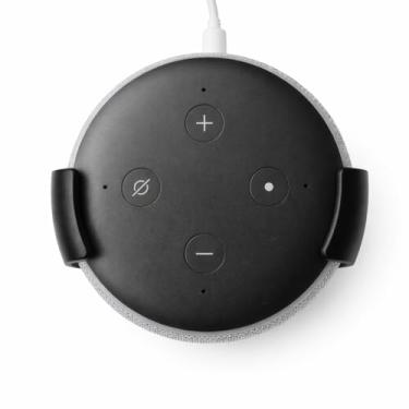 Imagem de Suporte para Echo Dot 3ª Geração, Base Parede compátivel com Alexa 3 Geracao, Organizador para Dot Alexia TimeClick