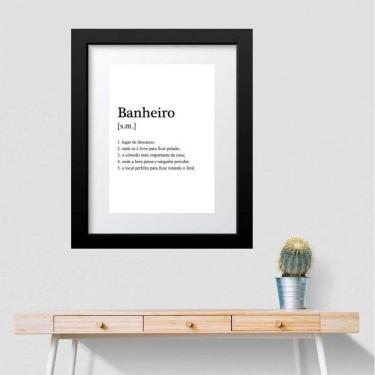 Imagem de Quadro Banheiro Significado - 60X48Cm