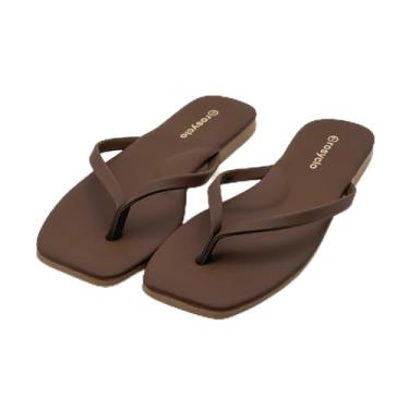 Imagem de Chinelo feminino, bico quadrado, espuma viscoelástica suporte de arco sandálias de verão para mulheres, tendência de couro vegano, leve, macio, confortável, nuvem, chinelos femininos essenciais de